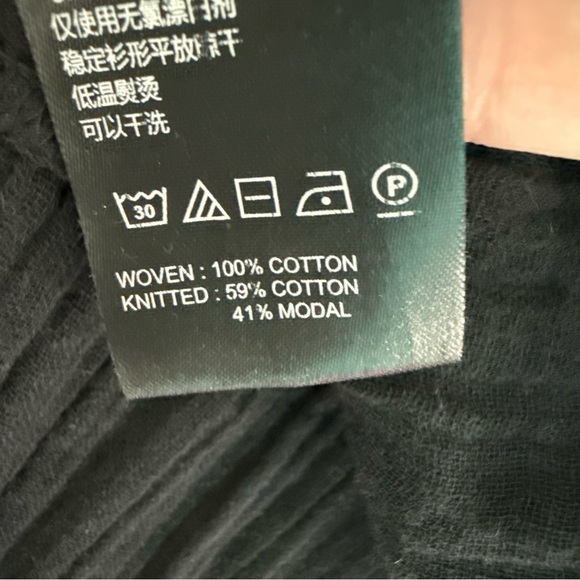 Anthropologie Daily Practice Tiered Ruffle Mini Dress Black Size‎ XS Beach Comfy - Picture 10 of 10